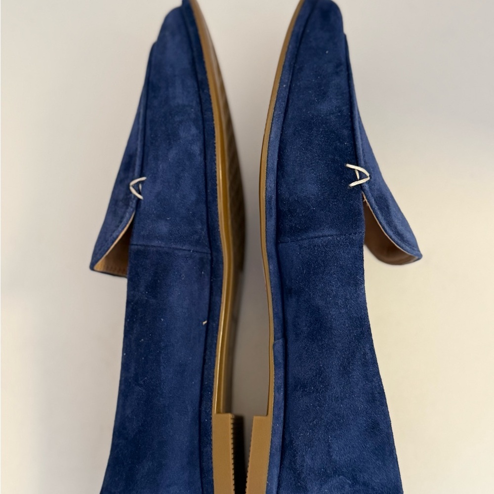 AEROSOLES Neo Navy Leather Slip On Loafers Women’s 7.5 - Picture 4 of 5